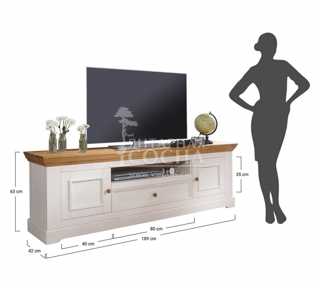 Тумба ТВ Форест Графит 2 двери 1 ящик Тумба ТВ Форест Графит 2 двери 1 ящик