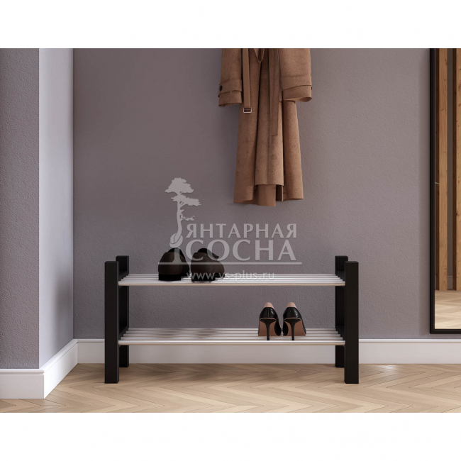 Полка для обуви МИЧА Черная Полка для обуви МИЧА Черная