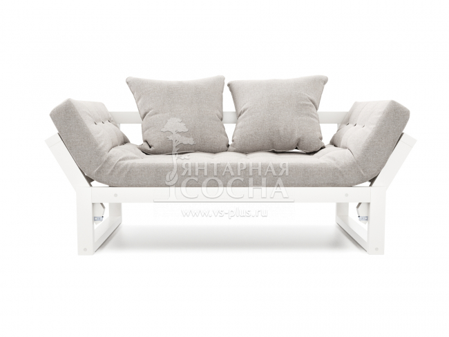 Кушетка Амбер Textile Белая эмаль Grey Кушетка Амбер Textile Белая эмаль Grey