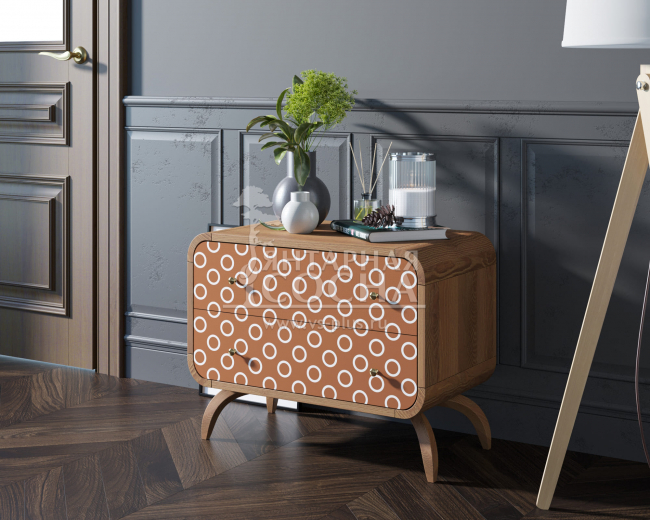 Комод "Ellipse Print" с двумя ящиками принт 3 арт EL02/print_3 Комод "Ellipse Print" с двумя ящиками принт 3 арт EL02/print_3
