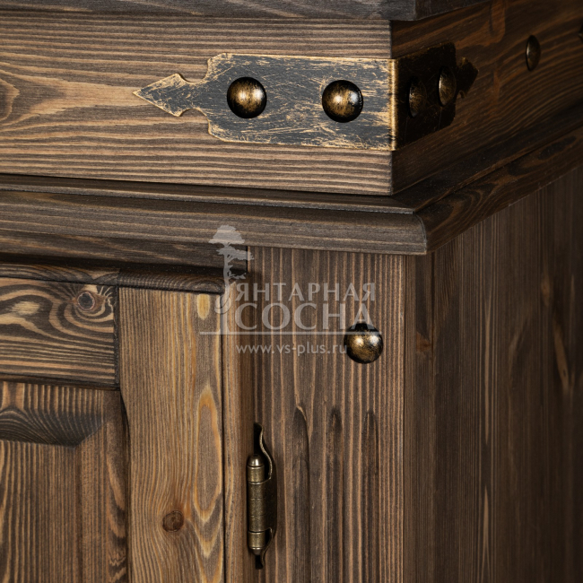 Буфет Викинг 01 (new) из массива сосны (венге) Буфет Викинг 01 (new) из массива сосны (венге)