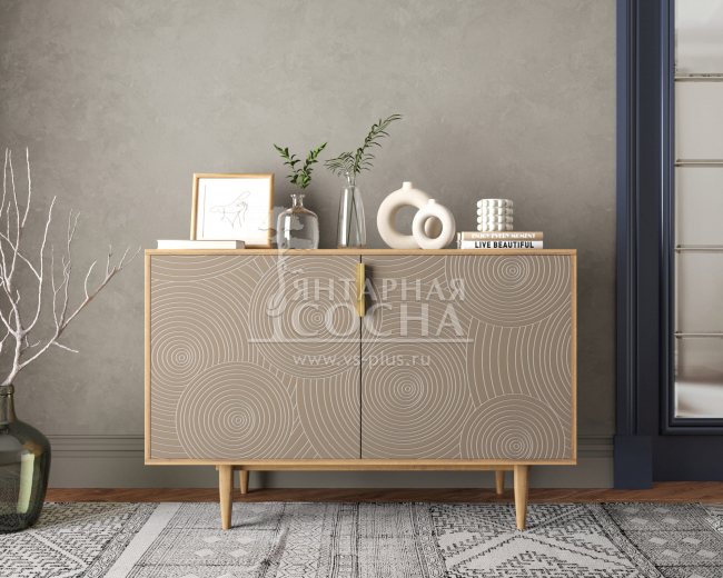 Комод с двумя дверками "Line" R18/beige Комод с двумя дверками "Line" R18/beige
