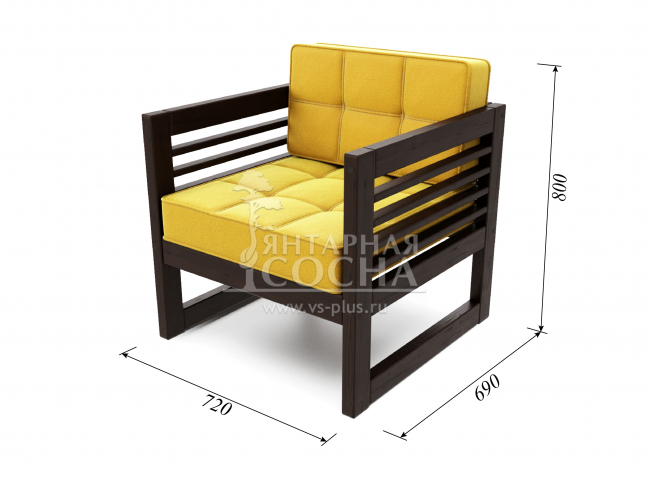 Кресло Сега Velvet Венге Yellow Кресло Сега Velvet Венге Yellow