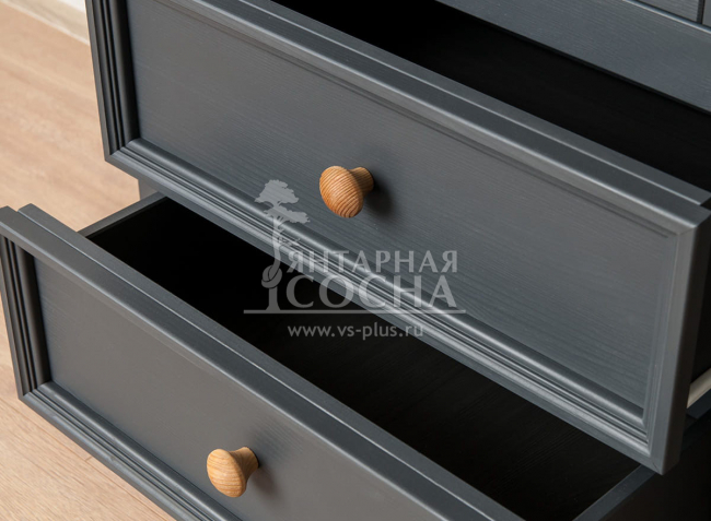 Шкаф для посуды Форест Графит узкий 1 дверь 2 ящика Шкаф для посуды Форест Графит узкий 1 дверь 2 ящика