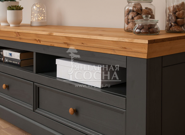 Тумба ТВ Форест Графит 2 ящика Тумба ТВ Форест Графит 2 ящика