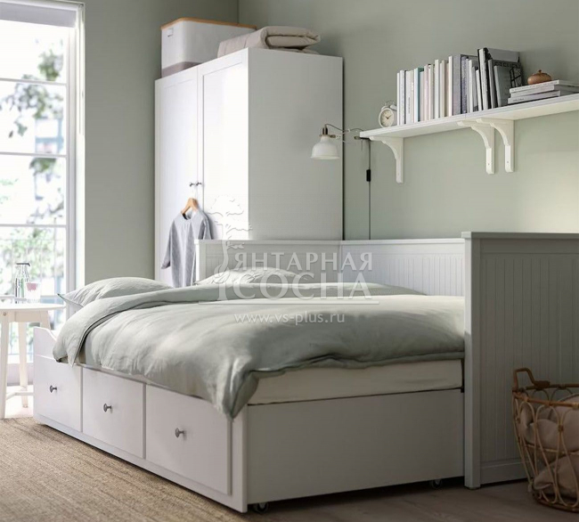 Кровать-тахта с 3-мя спинками Кантри с ящиками Кровать-тахта с 3-мя спинками Кантри с ящиками