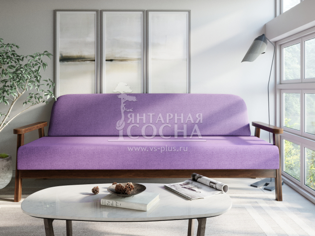 Диван Флори Б Textile Орех Purple Диван Флори Б Textile Орех Purple