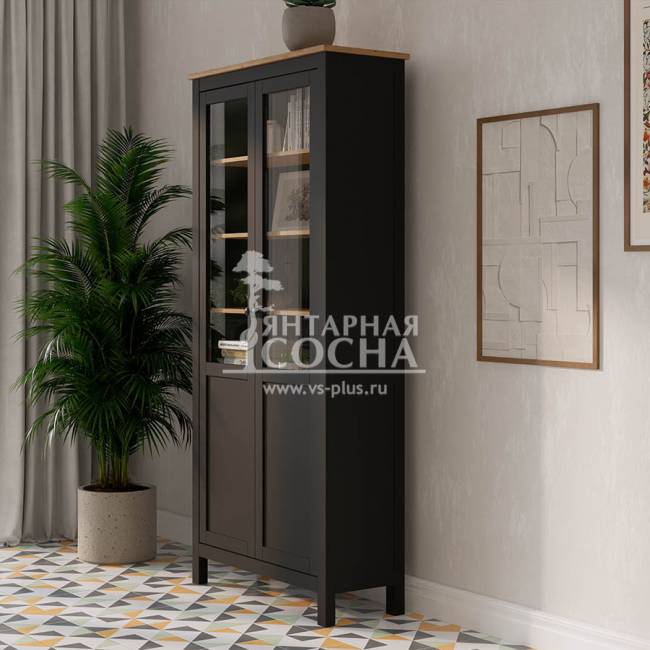 Шкаф витрина ХЕМНЭС Кымор с дверями пн/ст Шкаф витрина ХЕМНЭС Кымор с дверями пн/ст