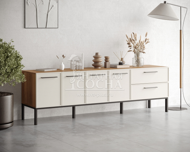 Комод с четырьмя дверками и двумя ящиками "Nicole" арт NEM04 Комод с четырьмя дверками и двумя ящиками "Nicole" арт NEM04