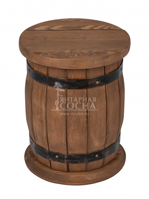 Табурет-бочка с тайником Шале (палисандр) Табурет-бочка с тайником Шале (палисандр)