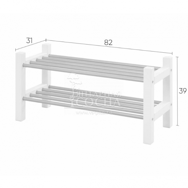 Полка для обуви МИЧА Белая Полка для обуви МИЧА Белая