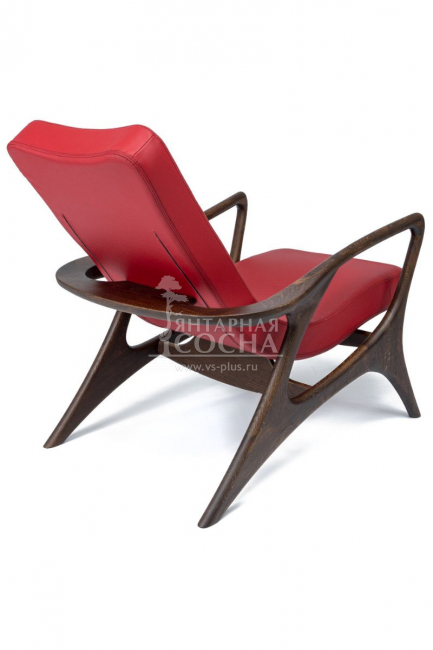 Кресло Лира из массива дуба в натуральной коже Кресло Лира из массива дуба в натуральной коже