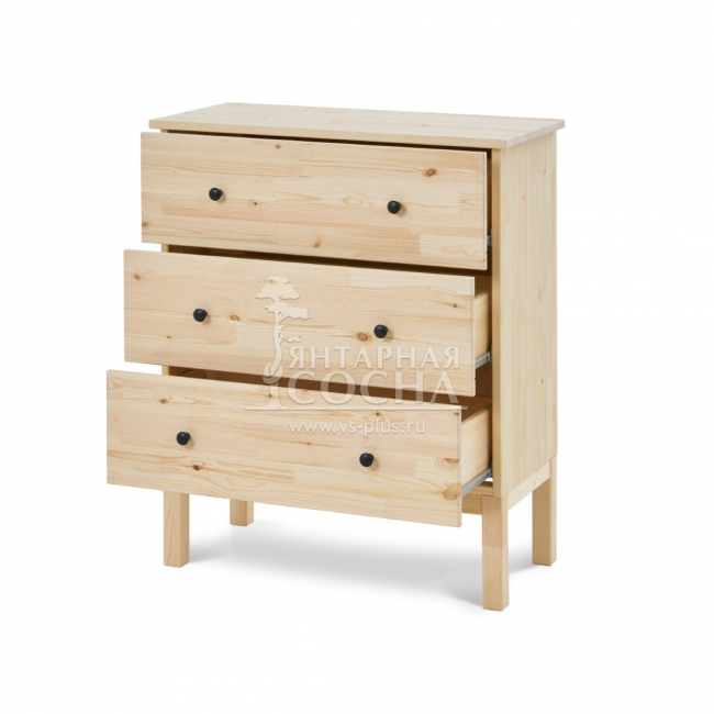 Комод ТИРАНА 3 ящика без отделки Комод ТИРАНА 3 ящика без отделки