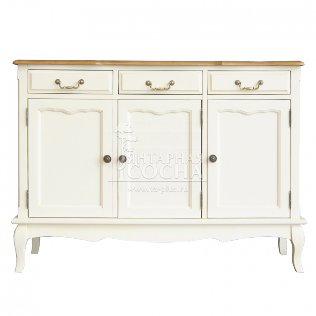 Бежевый Комод Leontina (3 ящика и 3 двери) арт ST9344 Бежевый Комод Leontina (3 ящика и 3 двери) арт ST9344