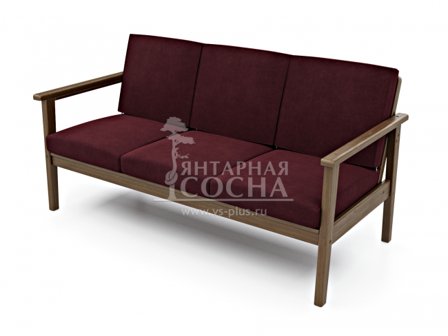 Диван Лориан Б Velvet Орех Berry Диван Лориан Б Velvet Орех Berry