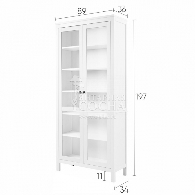 Шкаф для книг КЫМОР Стекло/Стекло 90 Белый Шкаф для книг КЫМОР Стекло/Стекло 90 Белый