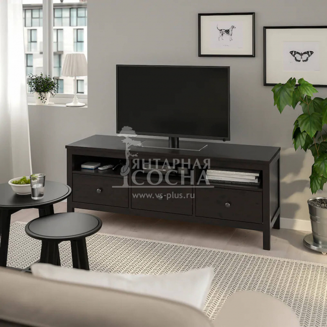 Тумба под ТВ Кантри-03-180 Блэк Тумба под ТВ Кантри-03-180 Блэк