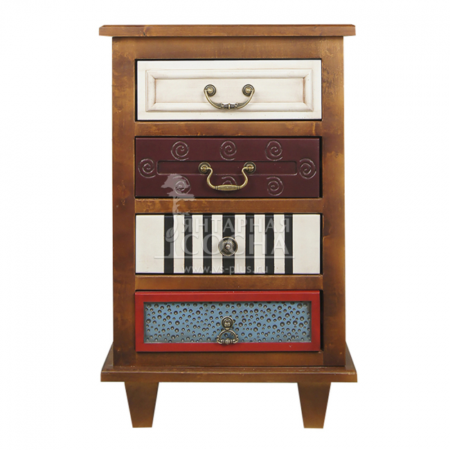 Тумба "Gouache Birch" арт M10529ETG/1, разноцветная Тумба "Gouache Birch" арт M10529ETG/1, разноцветная