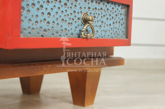 Тумба "Gouache Birch" арт M10529ETG/1, разноцветная Тумба "Gouache Birch" арт M10529ETG/1, разноцветная