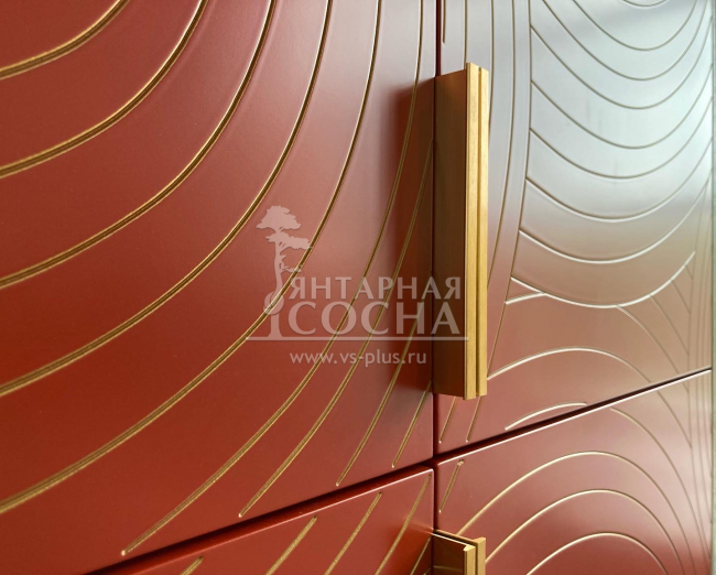 Комод под TV с четыремя дверками "Line" R21/red Комод под TV с четыремя дверками "Line" R21/red