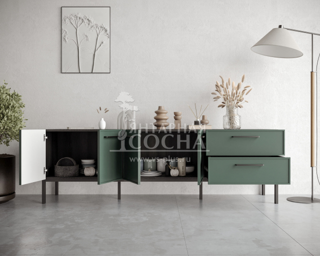 Комод с четырьмя дверками и двумя ящиками "Nicole" арт NEM04G Комод с четырьмя дверками и двумя ящиками "Nicole" арт NEM04G