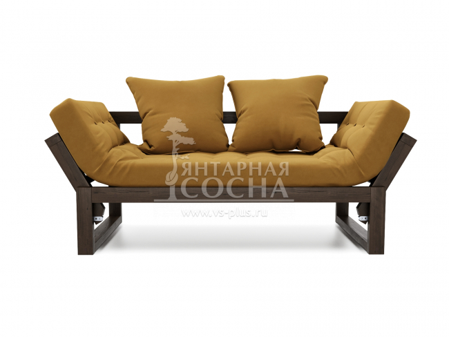 Кушетка Амбер Velvet Венге Mustard Кушетка Амбер Velvet Венге Mustard