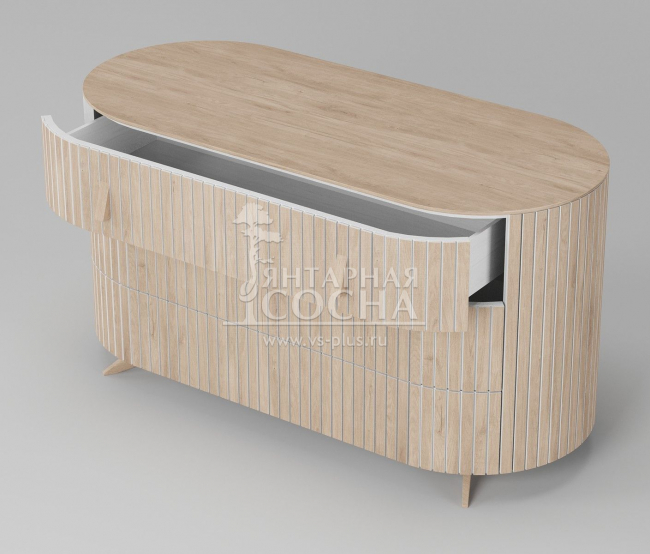 КОМОД ECLIPSE 3 ЯЩИКА ЭК-303 (БЕЛЕНЫЙ ДУБ) КОМОД ECLIPSE 3 ЯЩИКА ЭК-303 (БЕЛЕНЫЙ ДУБ)