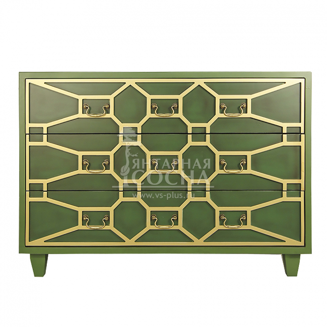 Зеленый комод "Emerald" 3 ящика арт DSC347ETG Зеленый комод "Emerald" 3 ящика арт DSC347ETG