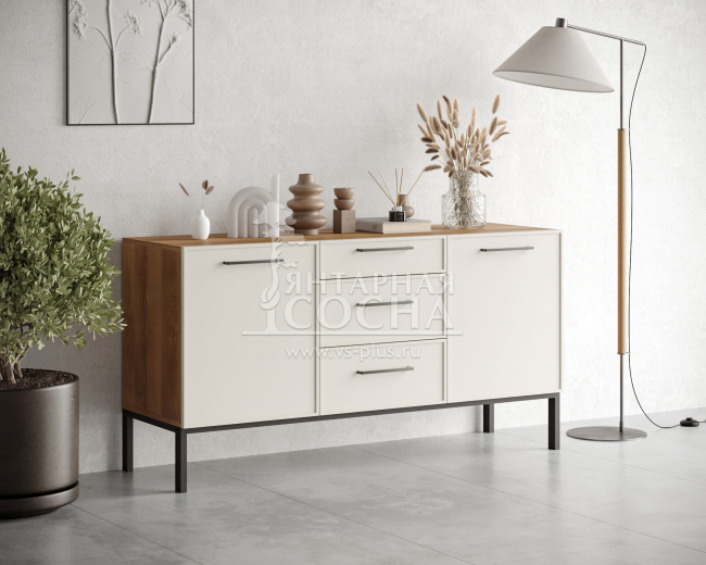 Комод две дверки и три ящика "Nicole" арт NEM08 Комод две дверки и три ящика "Nicole" арт NEM08