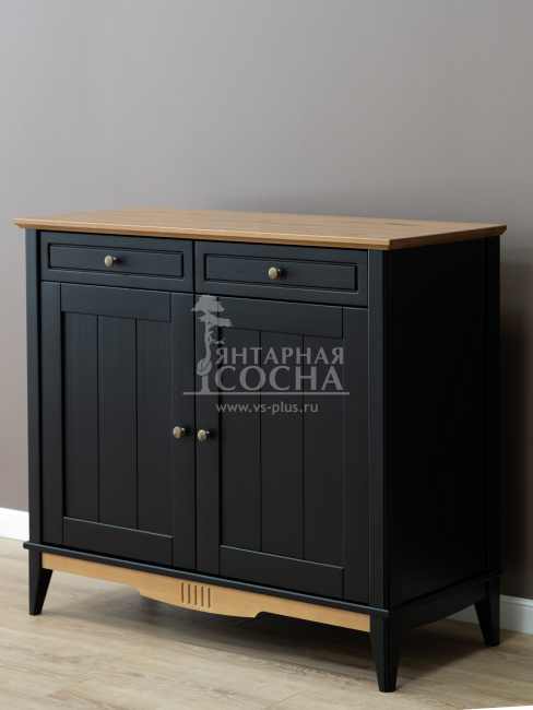 Комод буфета Пенни (Тумба буфета 22) блэк/антик 24 Комод буфета Пенни (Тумба буфета 22) блэк/антик 24