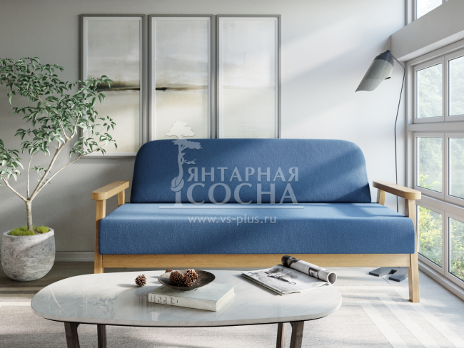 Диван Флори М Velvet Береза Blue Диван Флори М Velvet Береза Blue