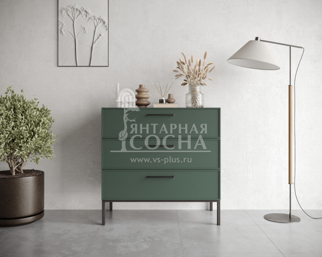 Комод с тремя ящиками "Nicole" NLN12G Комод с тремя ящиками "Nicole" NLN12G