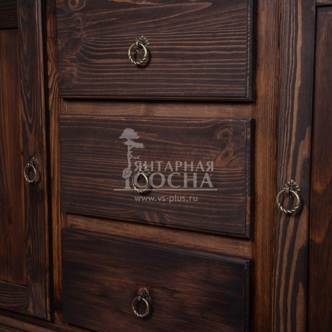 БУФЕТ ИЗ СОСНЫ ШАЛЕ 23/21 (БЕЙЦ/МАСЛО) (ОРЕХ) из массива сосны БУФЕТ ИЗ СОСНЫ ШАЛЕ 23/21 (БЕЙЦ/МАСЛО) (ОРЕХ) из массива сосны