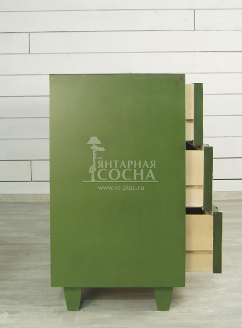 Зеленый комод "Emerald" 3 ящика арт DSC347ETG Зеленый комод "Emerald" 3 ящика арт DSC347ETG