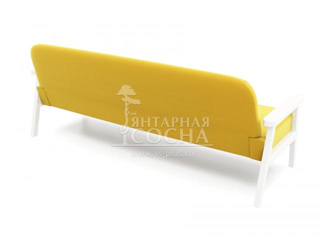Диван Флори Б Velvet Белая Эмаль Yellow Диван Флори Б Velvet Белая Эмаль Yellow