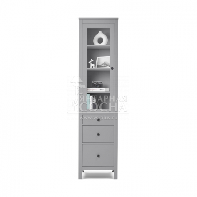 Шкаф узкий для книг КЫМОР 3 ящика 49 Серый Шкаф узкий для книг КЫМОР 3 ящика 49 Серый