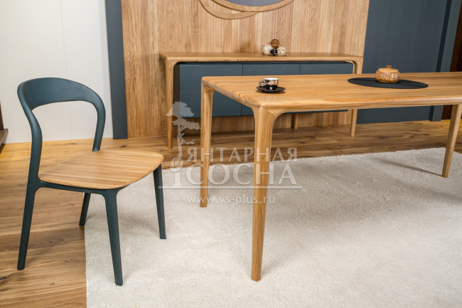 Стол обеденный Милина из дуба 200 сращенная столешница Стол обеденный Милина из дуба 200 сращенная столешница