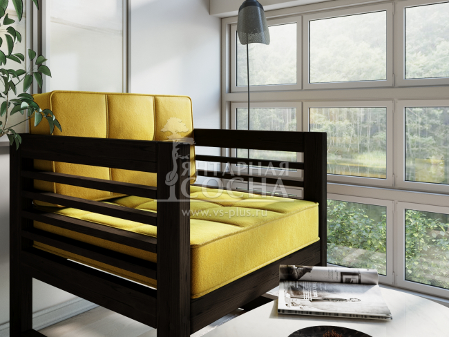 Кресло Сега Velvet Венге Yellow Кресло Сега Velvet Венге Yellow