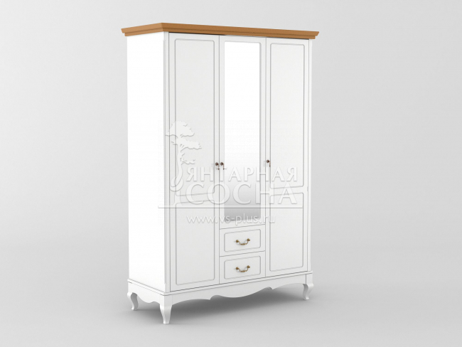 Шкаф Арредо 3-х створчатый, с ящиками и зеркалом Шкаф Арредо 3-х створчатый, с ящиками и зеркалом