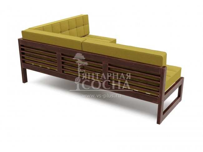 Диван Сега Угловой Textile Орех Mustard Диван Сега Угловой Textile Орех Mustard
