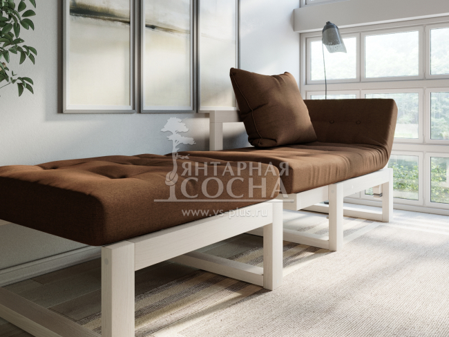 Кресло Амбер Textile Беленый Дуб Brown Кресло Амбер Textile Беленый Дуб Brown