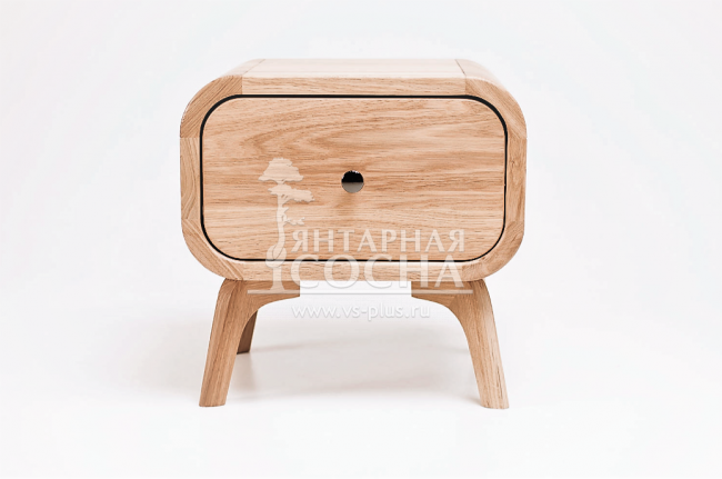 Тумба в Скандинавском стиле "Ellipse" с ящиком арт EL19 Коричневый Тумба в Скандинавском стиле "Ellipse" с ящиком арт EL19 Коричневый