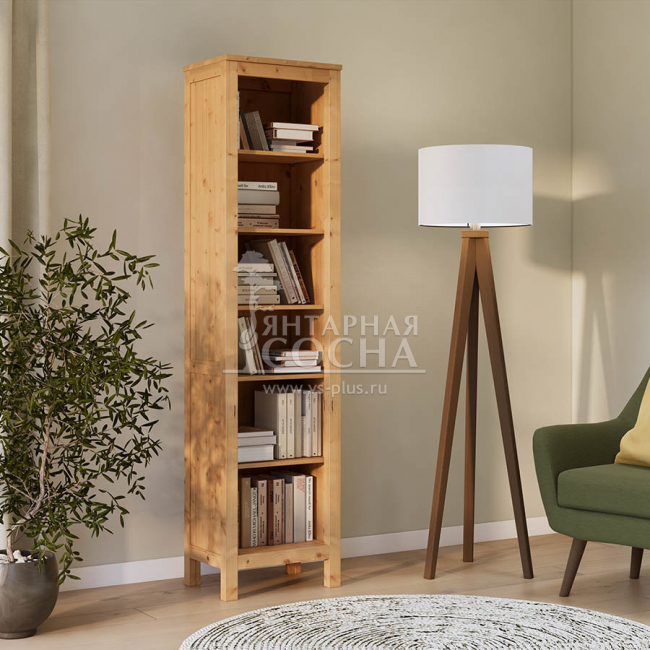 Стеллаж узкий открытый КЫМОР 49 Светло-коричневый Стеллаж узкий открытый КЫМОР 49 Светло-коричневый