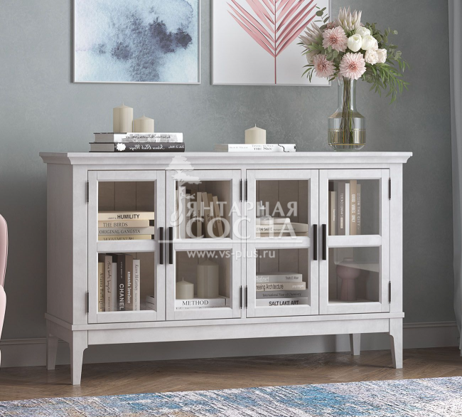 Тумба под ТВ со стеклянными дверями Квадро-С 40 Тумба под ТВ со стеклянными дверями Квадро-С 40