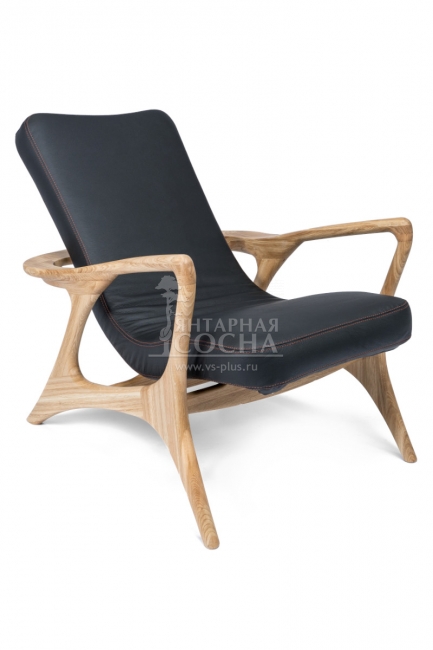 Кресло Лира Комфорт плюс с мягким сиденьем из натуральной кожи