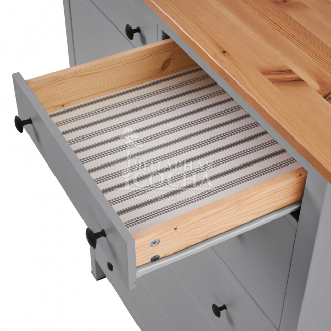 Комод высокий КЫМОР 6 ящиков Серый/Светло-коричневый Комод высокий КЫМОР 6 ящиков Серый/Светло-коричневый