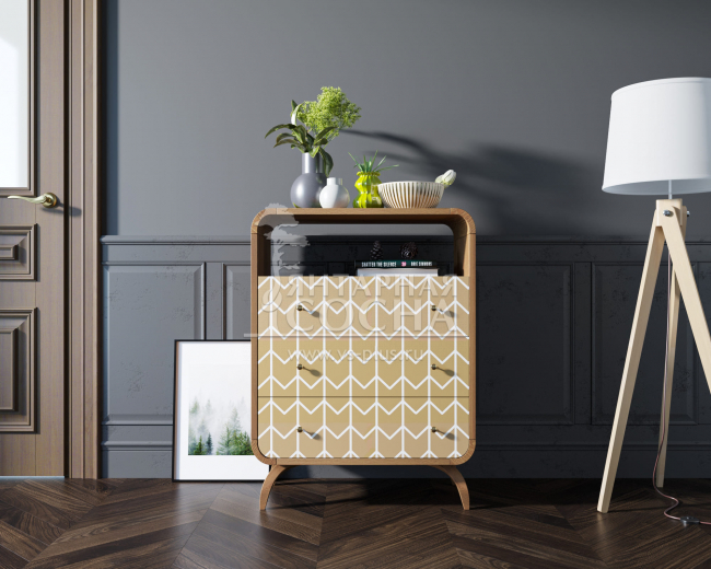 Высокий комод "Ellipse print" с тремя ящиками принт 1 арт EL04/print_1 Высокий комод "Ellipse print" с тремя ящиками принт 1 арт EL04/print_1