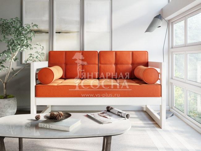 Диван Сега М Velvet Беленый Дуб Orange Диван Сега М Velvet Беленый Дуб Orange