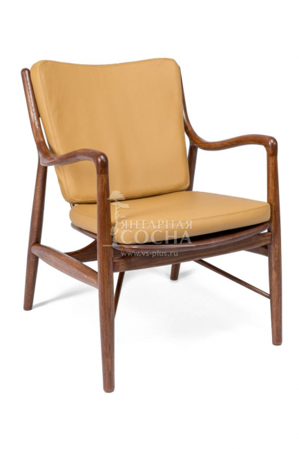 Кресло Гарвард комфорт из массива дуба в натуральной коже Кресло Гарвард комфорт из массива дуба в натуральной коже