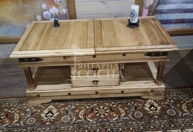 Стол журнальный Консул из массива сосны Стол журнальный Консул из массива сосны